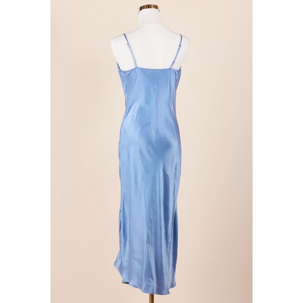 Sz S Lola Grace Silky Soft Maxi Slip Sleeveless Dress In Cinderella Blue GUC - Picture 3 of 4